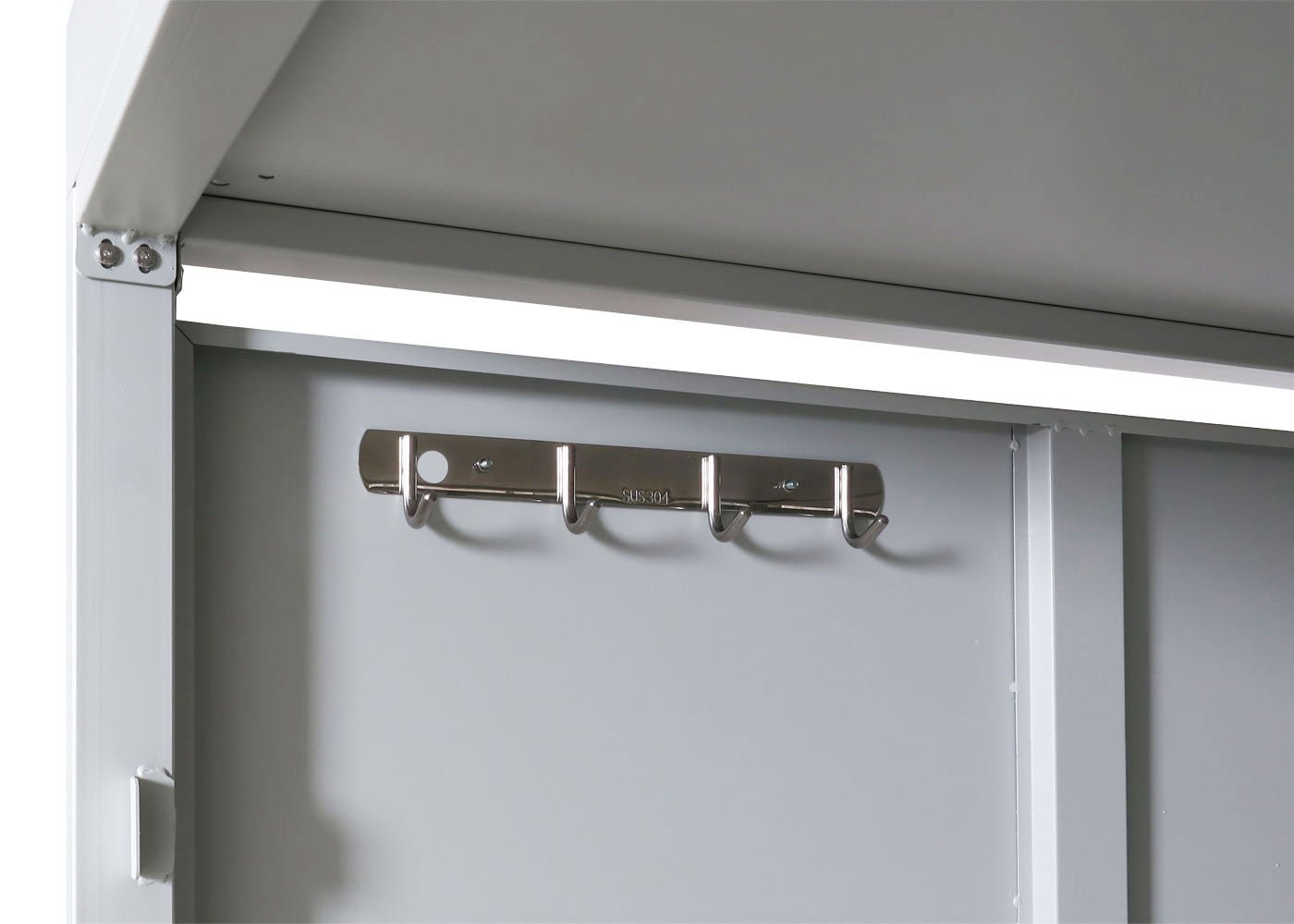 Cosmo Casa - Fietsenstalling voor 2 Fietsen - Afsluitbaar met Plantenbak - Gegalvaniseerd Staal - Lichtgrijs