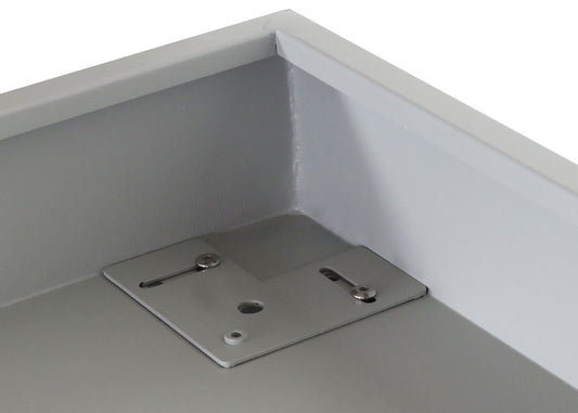 Cosmo Casa - Fietsenstalling voor 2 Fietsen - Afsluitbaar met Plantenbak - Gegalvaniseerd Staal - Lichtgrijs