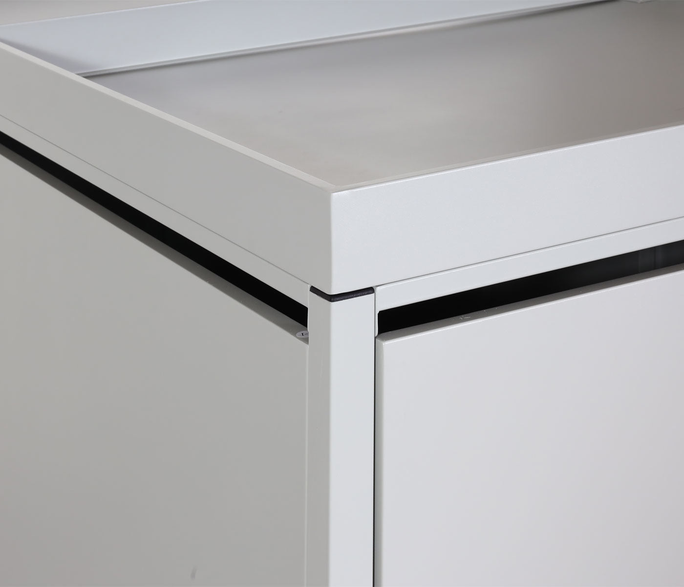 Cosmo Casa - Fietsenstalling voor 2 Fietsen - Afsluitbaar met Plantenbak - Gegalvaniseerd Staal - Lichtgrijs