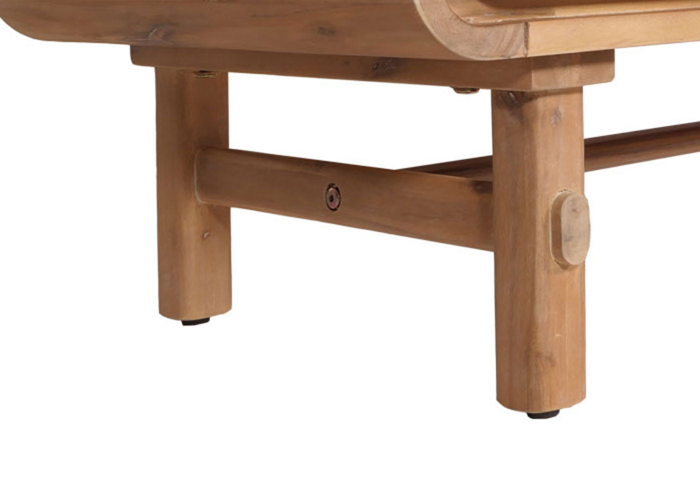 Cosmo Casa - Tv-rek - Tv-tafel - Lowboard - Ladekast - Opberglade - Rattan - Massief Acaciahout - Gebeitst - 160cm - 32kg