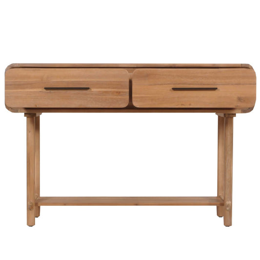 Cosmo Casa - Consoletafel - Telefoontafel - Bijzettafel - Opbergtafel - Lade - Massief Acaciahout - Gebeitst - 80x120x35cm - 22kg