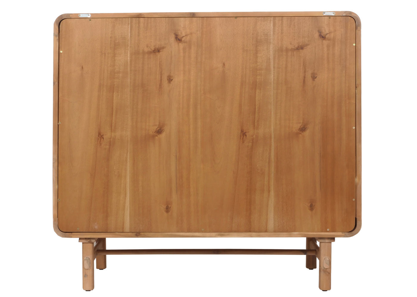 Cosmo Casa - Ladekast - Opbergkast - Highboard - Opberglade - Rattan - Massief Acaciahout - Gebeitst - 101x109x45cm - 44kg