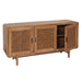 Cosmo Casa - Dressoir - Opbergkast - Ladekast - Highboard - Opbergvakken - Rattan - Massief Acaciahout - Gebeitst - 82x160x45cm - 38kg