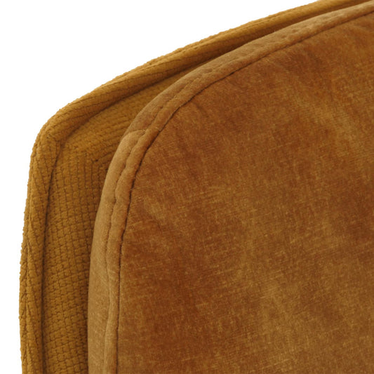 Cosmo Casa - Set van 2 Eetkamerstoelen - Keukenstoel - Fauteuil - Draaibaar Automatische Positie - Metaal - Stof - Geel