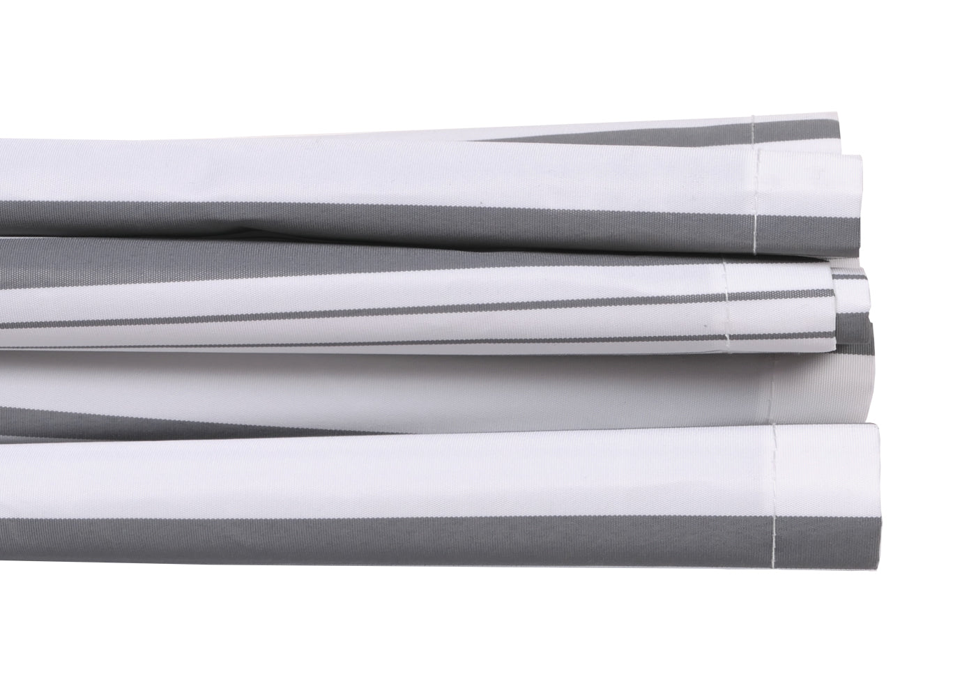 Cosmo Casa - Volant voor Elektrisch Cassettescherm - Uitschuifbare Volant 5x3m - Polyester - Grijs-Wit