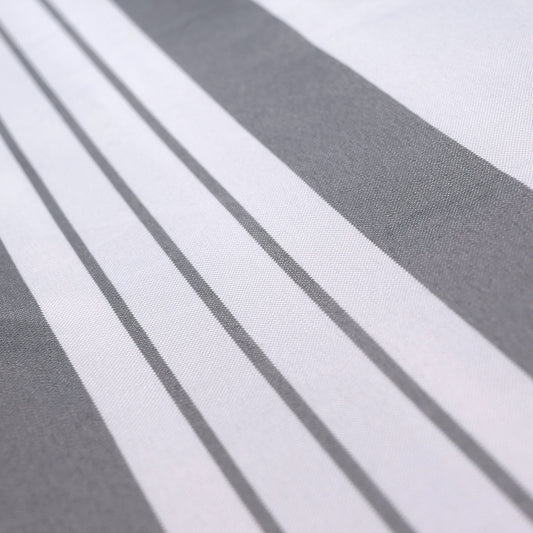 Cosmo Casa - Volant voor Elektrisch Cassettescherm - Uitschuifbare Volant 5x3m - Polyester - Grijs-Wit