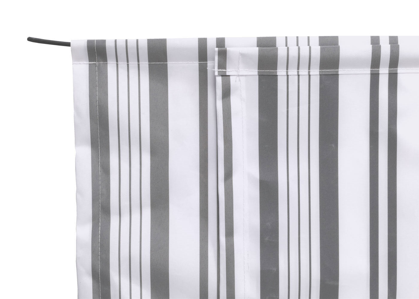 Cosmo Casa - Volant voor Elektrisch Cassettescherm - Uitschuifbare Volant 5x3m - Polyester - Grijs-Wit