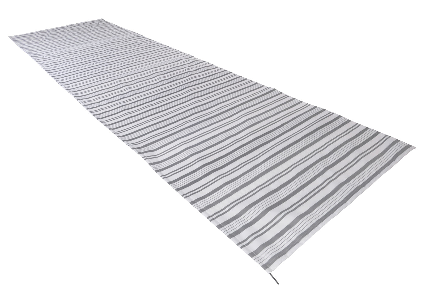 Cosmo Casa - Volant voor Elektrisch Cassettescherm - Uitschuifbare Volant 5x3m - Polyester - Grijs-Wit