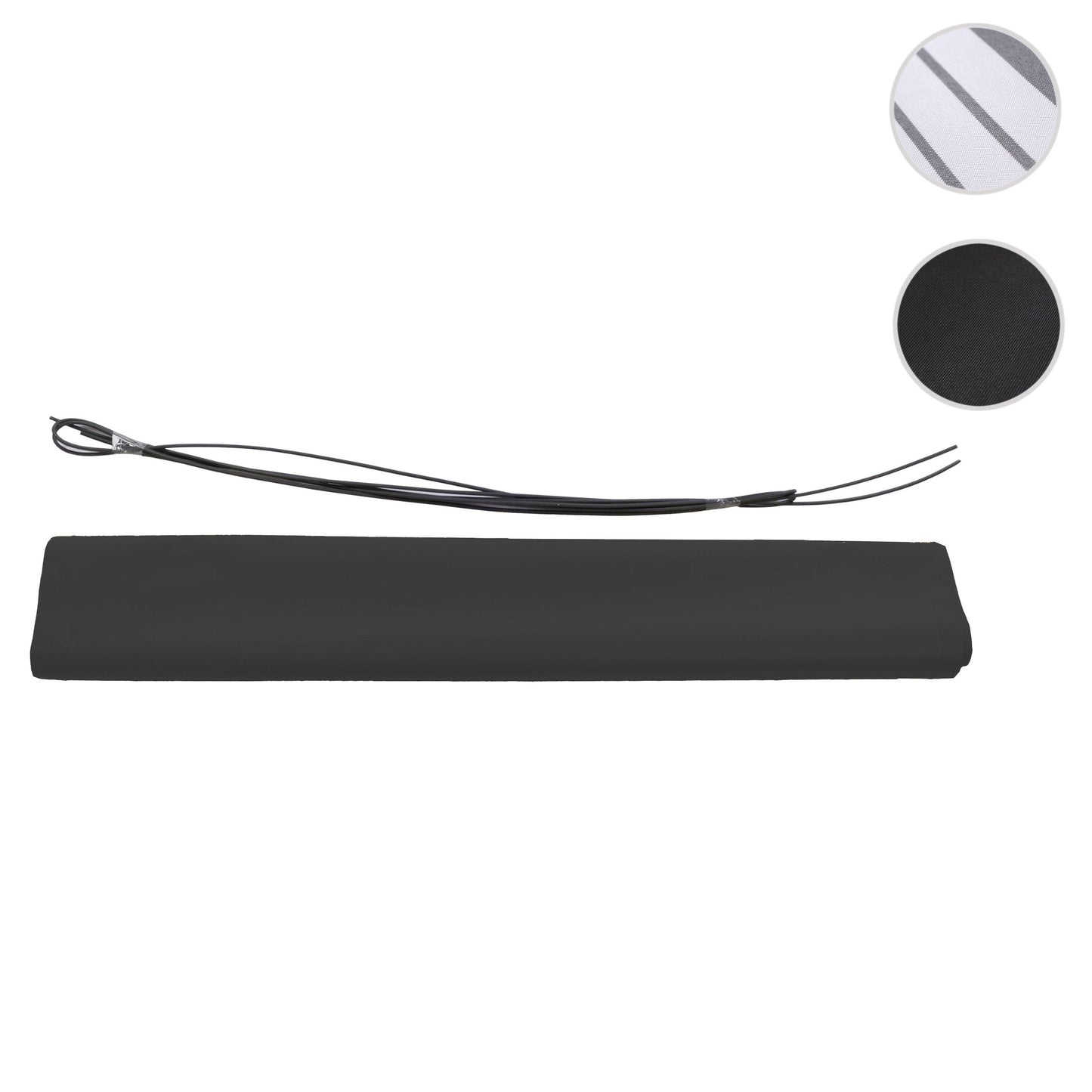 Cosmo Casa - Volant voor Elektrisch Cassettescherm - Uitschuifbare Volant 5x3m - Polyester - Antraciet