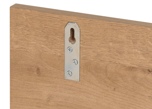 Cosmo Casa - Wandplank - Zwevende Houten Plank met 3 Vakken - Naturel