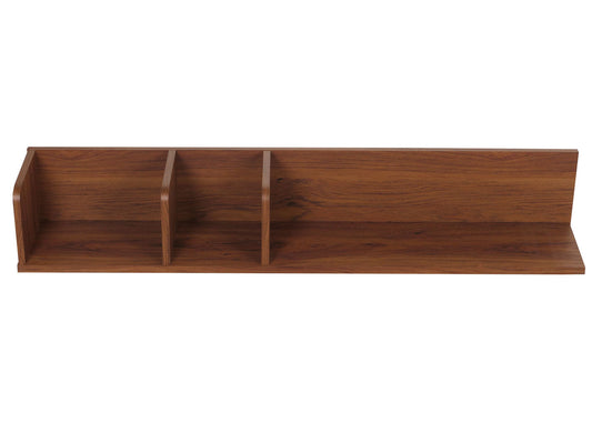 osmo Casa - Wandplank - Zwevende Houten Plank met 3 Vakken - Walnootlook