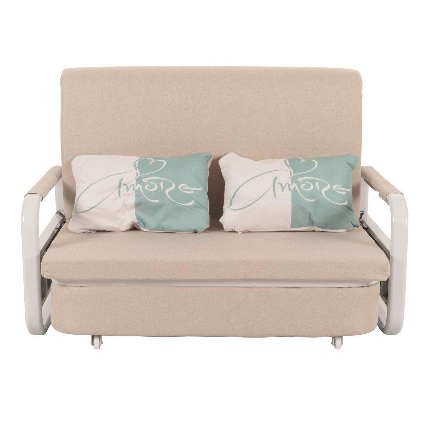 Cosmo Casa - Slaapbank - Slaapfunctie - Textiel - Beige