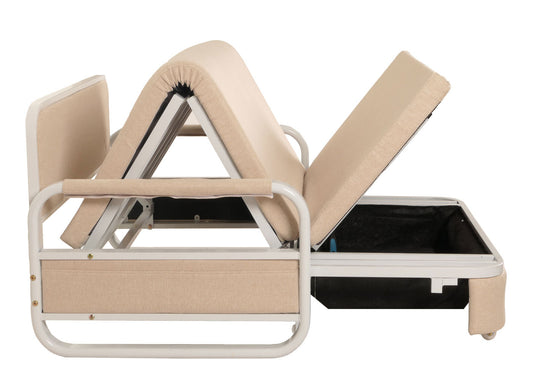 Cosmo Casa - Slaapbank - Slaapfunctie - Textiel - Beige