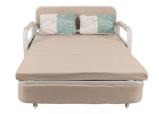 Cosmo Casa - Slaapbank - Slaapfunctie - Textiel - Beige