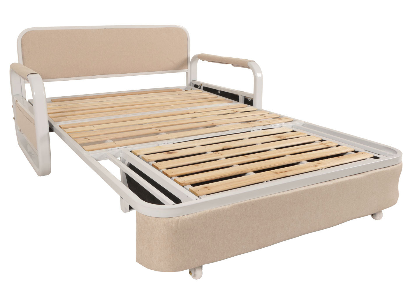 Cosmo Casa - Slaapbank - Slaapfunctie - Textiel - Beige