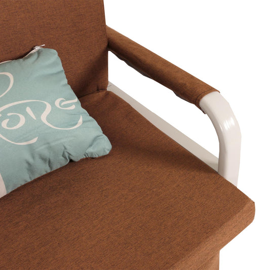 Cosmo Casa - Slaapbank - Slaapfunctie - Textiel - Bruin