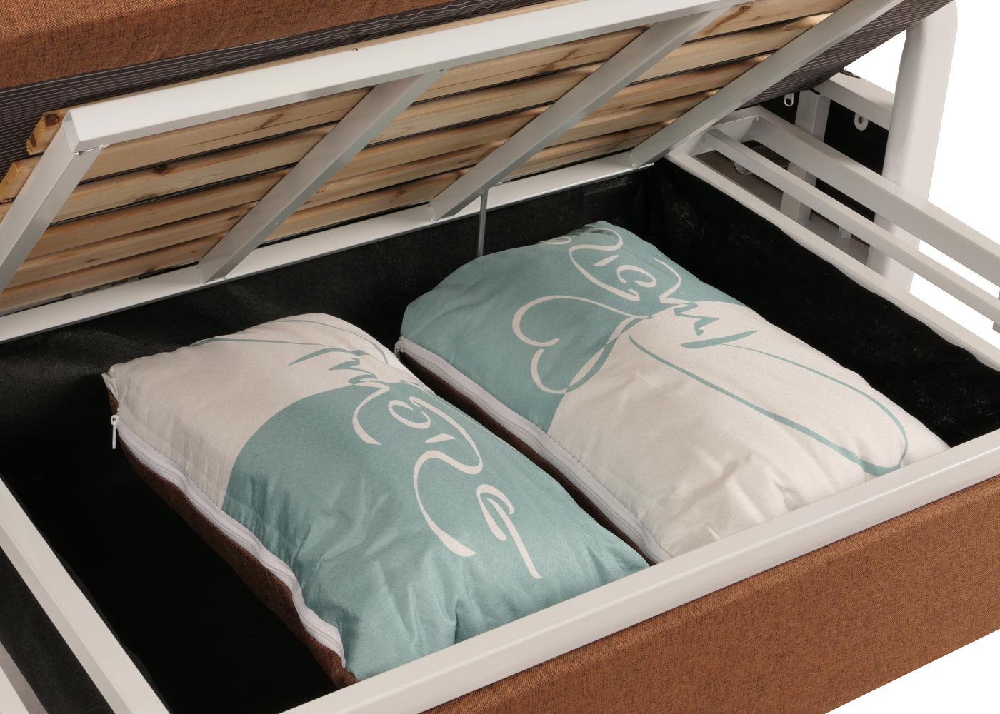 Cosmo Casa - Slaapbank - Slaapfunctie - Textiel - Bruin