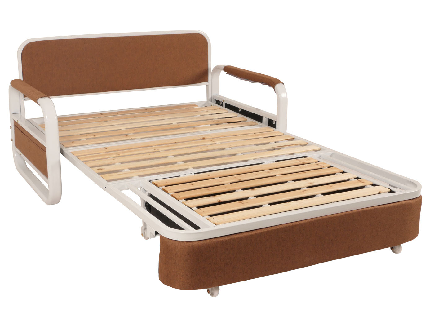 Cosmo Casa - Slaapbank - Slaapfunctie - Textiel - Bruin