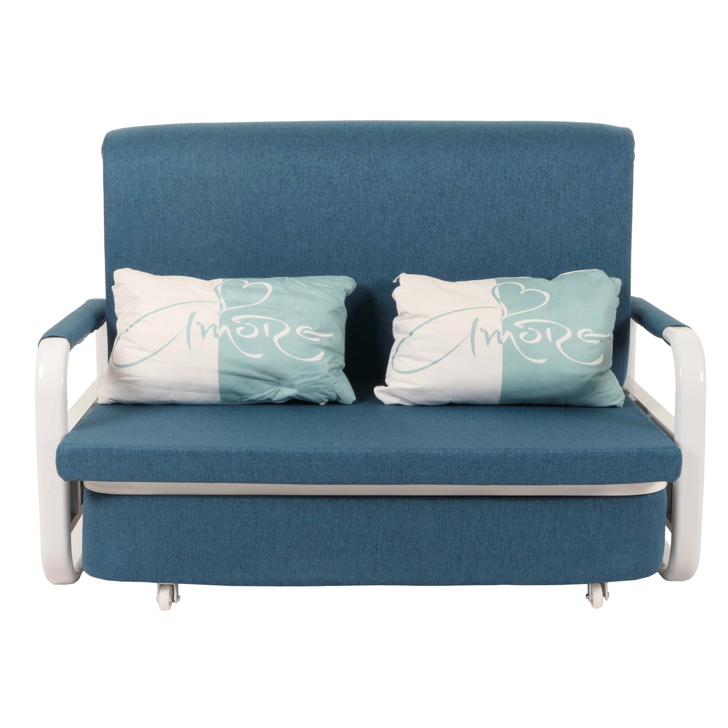 Cosmo Casa - Slaapbank - Slaapfunctie - Bedstee Ligvlak - 130x185cm - Stoftextiel - Donkerblauw