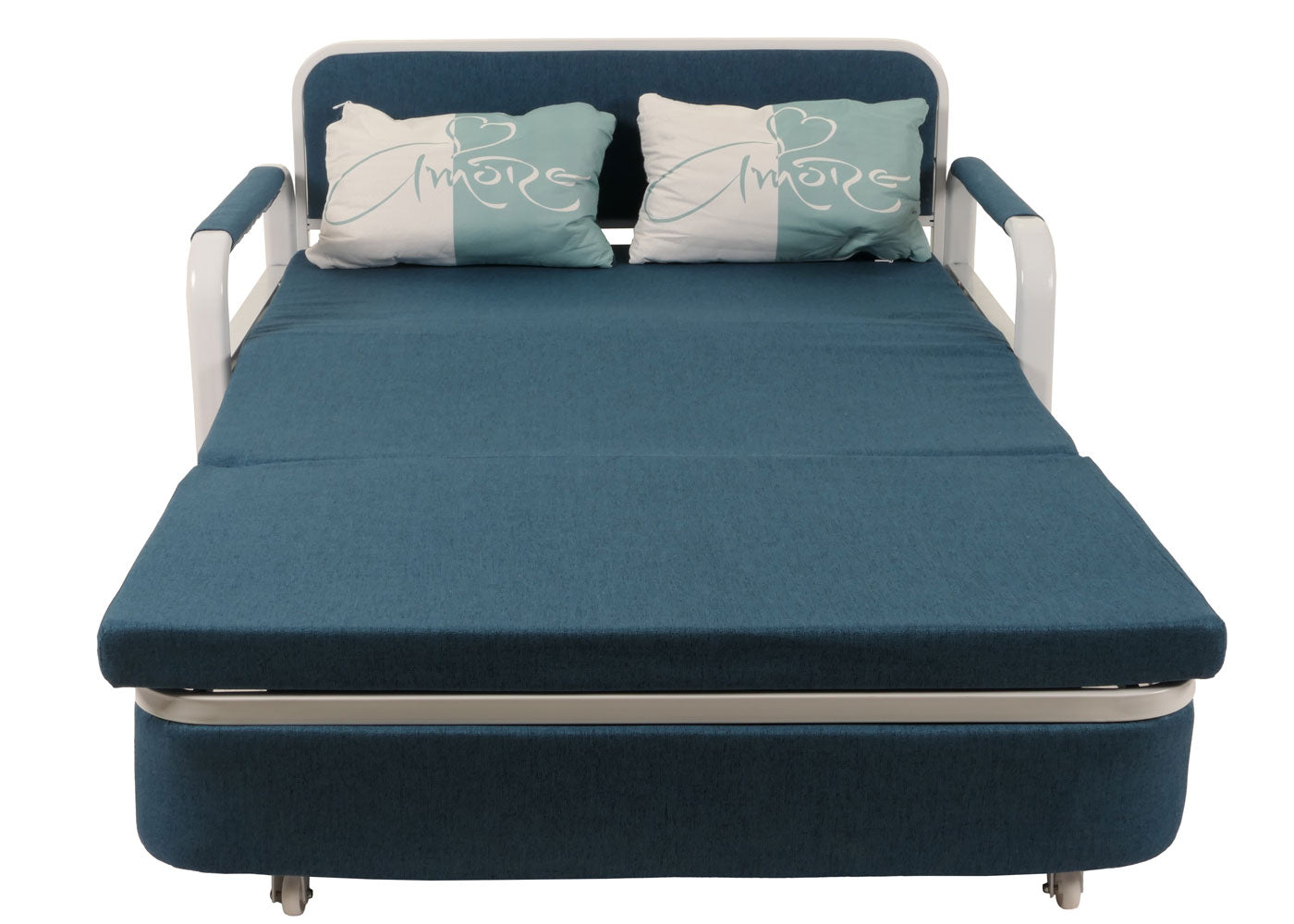 Cosmo Casa - Slaapbank - Slaapfunctie - Bedstee Ligvlak - 130x185cm - Stoftextiel - Donkerblauw