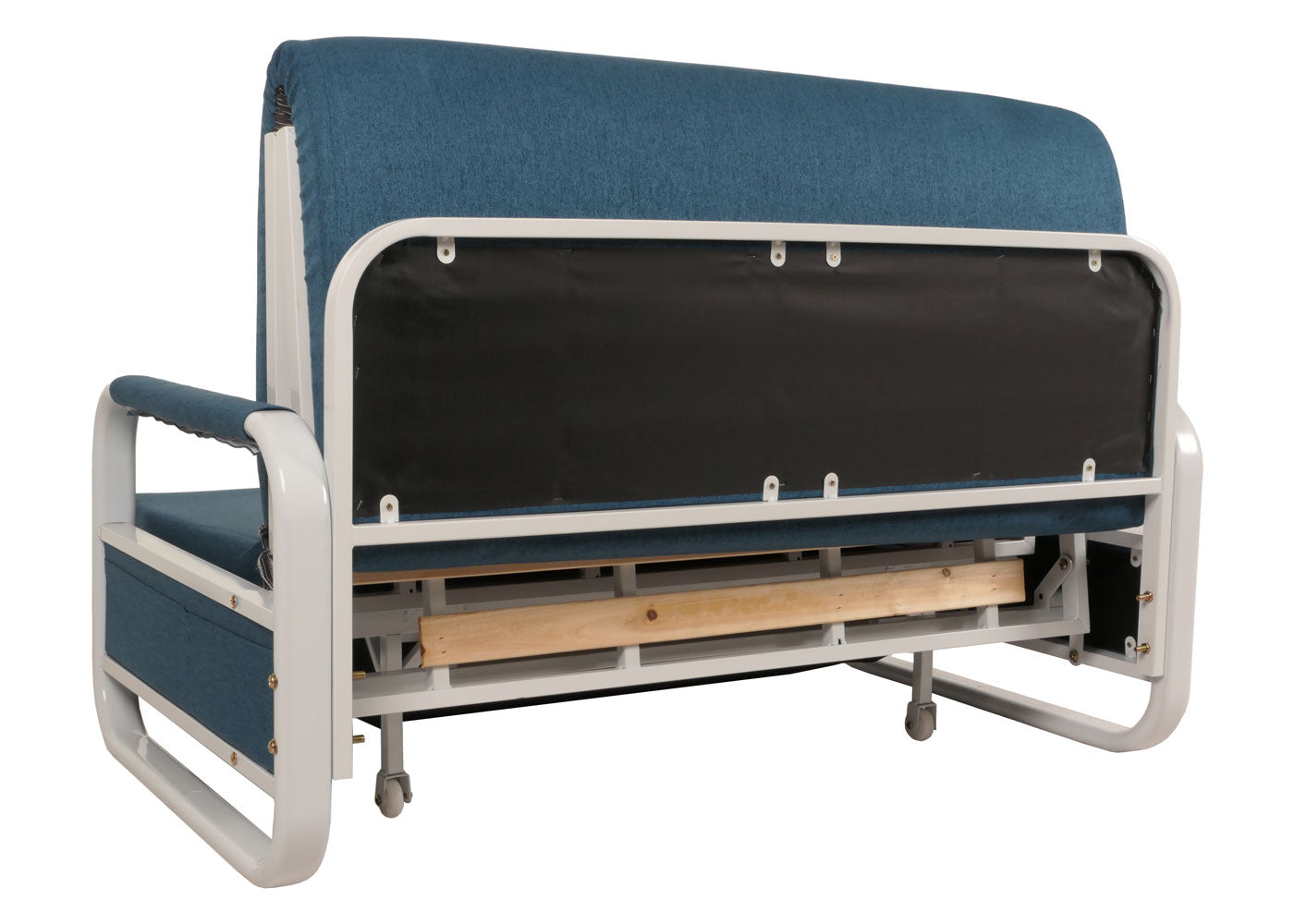 Cosmo Casa - Slaapbank - Slaapfunctie - Bedstee Ligvlak - 130x185cm - Stoftextiel - Donkerblauw