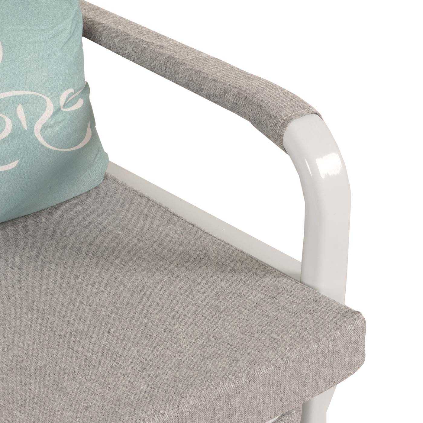 Cosmo Casa - Slaapbank - Slaapfunctie - Bedstee Ligvlak - 130x185cm - Stoftextiel - Lichtgrijs