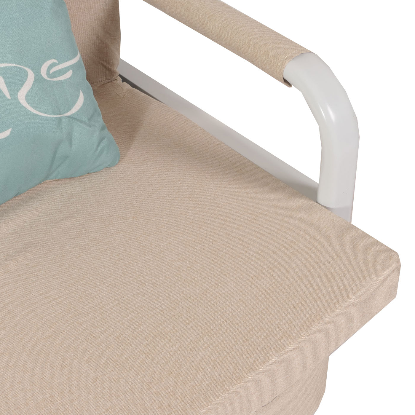 Cosmo Casa - Slaapbank - Slaapfunctie met Bedbox - Textiel - Beige