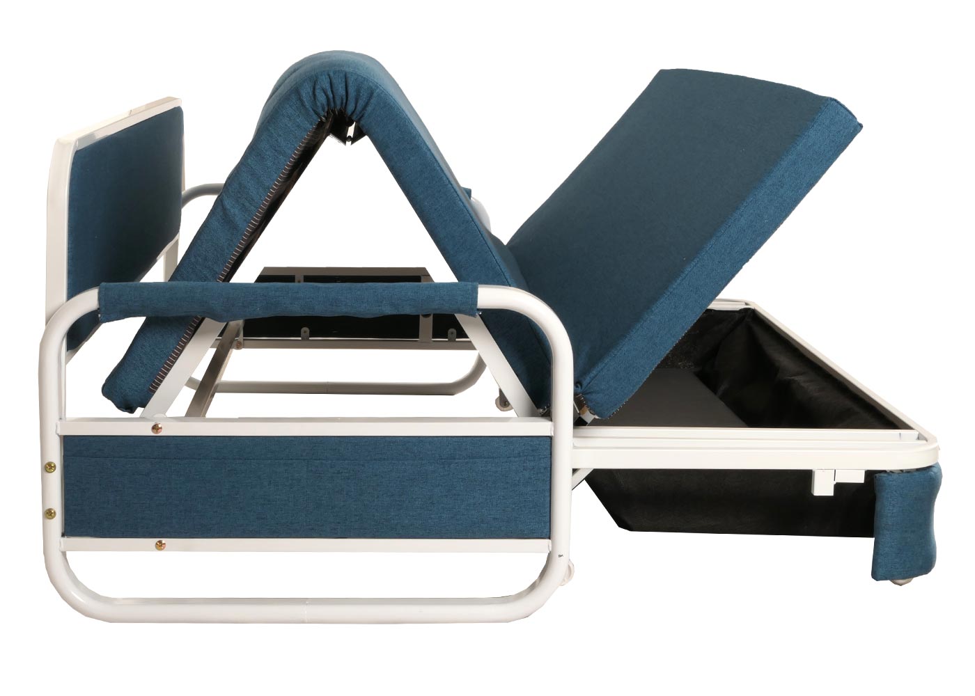 Cosmo Casa - Slaapbank - Slaapfunctie - Textiel - Donkerblauw