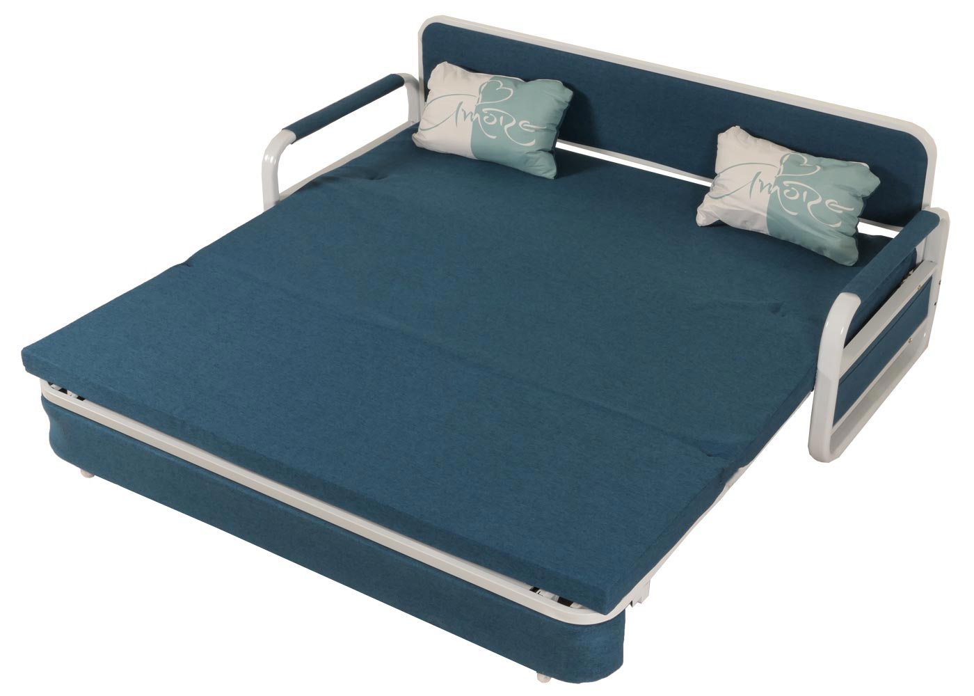 Cosmo Casa - Slaapbank - Slaapfunctie - Textiel - Donkerblauw