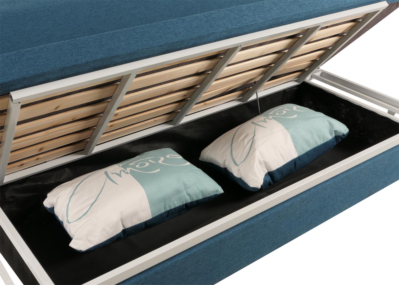 Cosmo Casa - Slaapbank - Slaapfunctie - Textiel - Donkerblauw