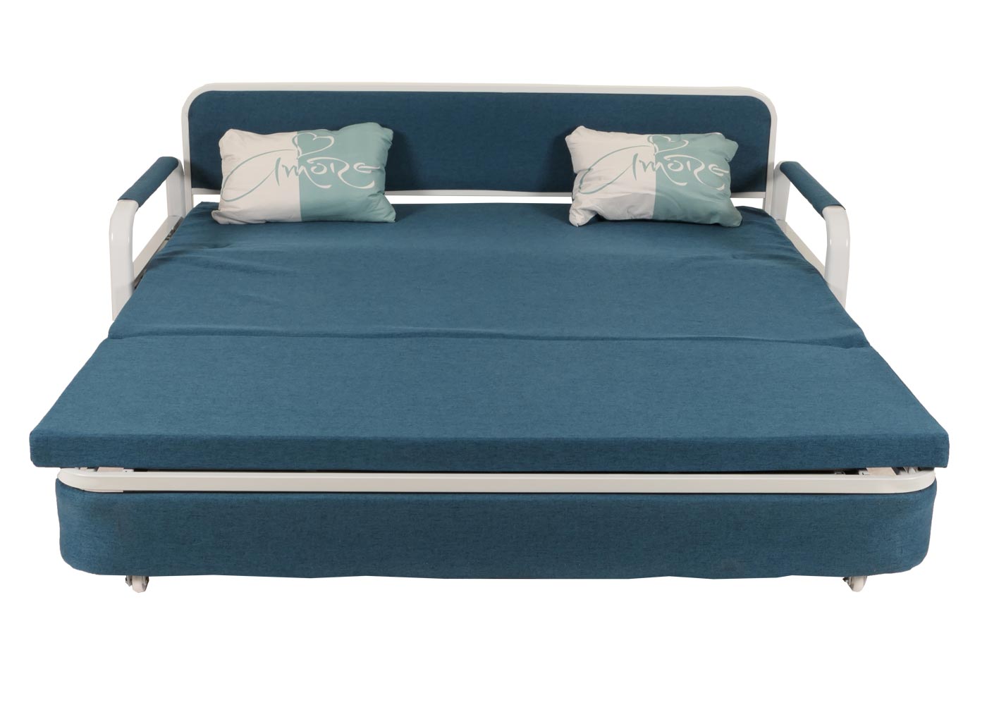 Cosmo Casa - Slaapbank - Slaapfunctie - Textiel - Donkerblauw