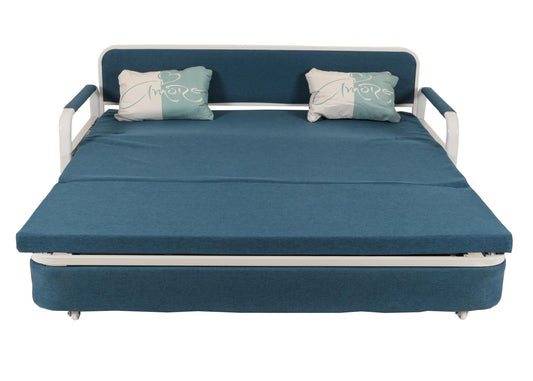 Cosmo Casa - Slaapbank - Slaapfunctie - Textiel - Donkerblauw