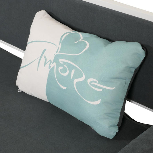 Cosmo Casa - Slaapbank - Slaapfunctie met Bedbox - Textiel - Donkergrijs