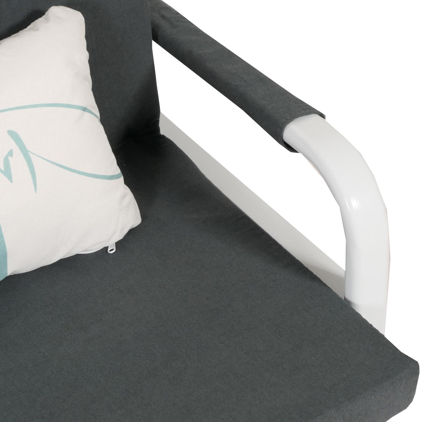 Cosmo Casa - Slaapbank - Slaapfunctie met Bedbox - Textiel - Donkergrijs