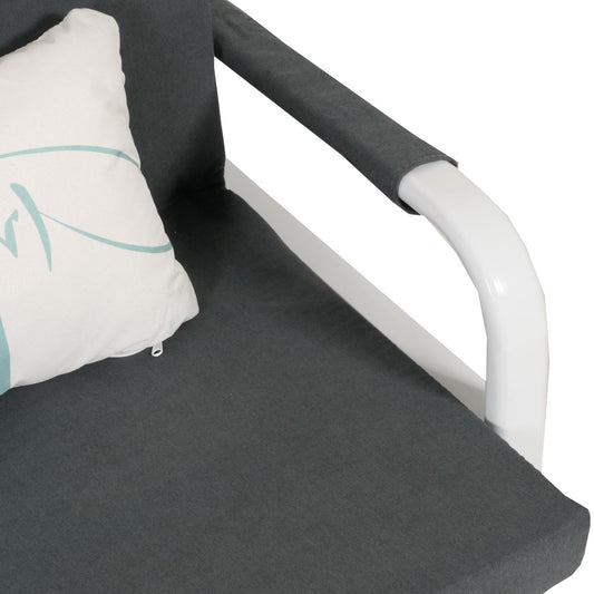 Cosmo Casa - Slaapbank - Slaapfunctie met Bedbox - Textiel - Donkergrijs