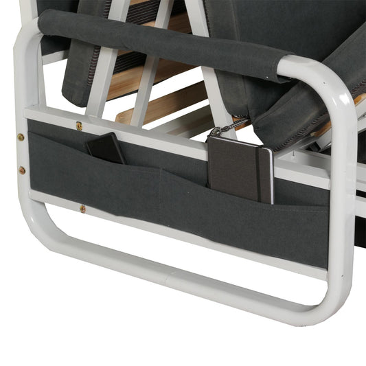 Cosmo Casa - Slaapbank - Slaapfunctie met Bedbox - Textiel - Donkergrijs