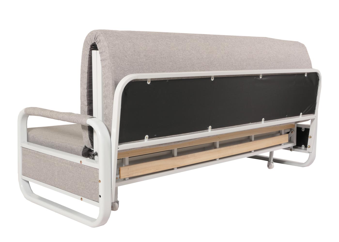 Cosmo Casa - Slaapbank - Slaapfunctie met Bedbox - Textiel - Lichtgrijs