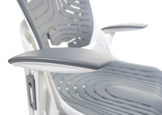 Cosmo Casa - Bureaustoel - Merryfair Wau 2B - Harde Schaal - Ergonomisch - Grijs