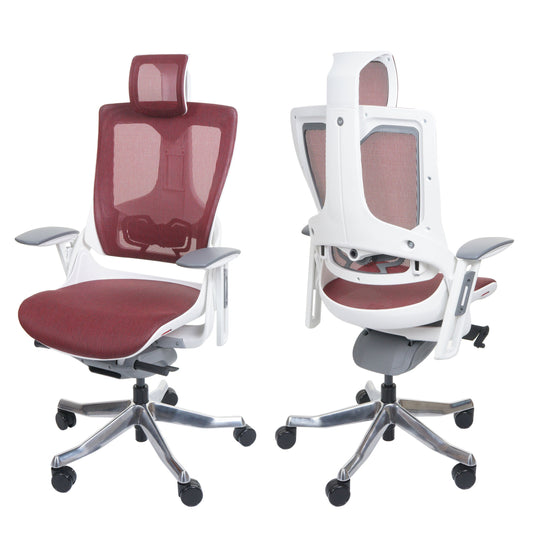 Cosmo Casa - Bureaustoel - Merryfair Wau 2 - Bekledingmesh - Ergonomisch - Rood