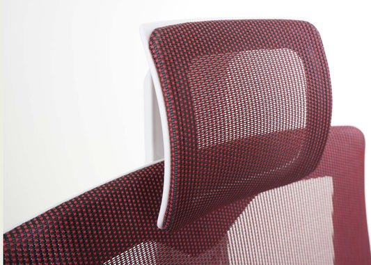 Cosmo Casa - Bureaustoel - Merryfair Wau 2 - Bekledingmesh - Ergonomisch - Rood