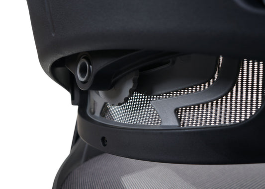 Cosmo Casa - Bureaustoel - Merryfair Wau 2 - Bekledingmesh - Ergonomisch - Zwartgrijs - Zwart Frame