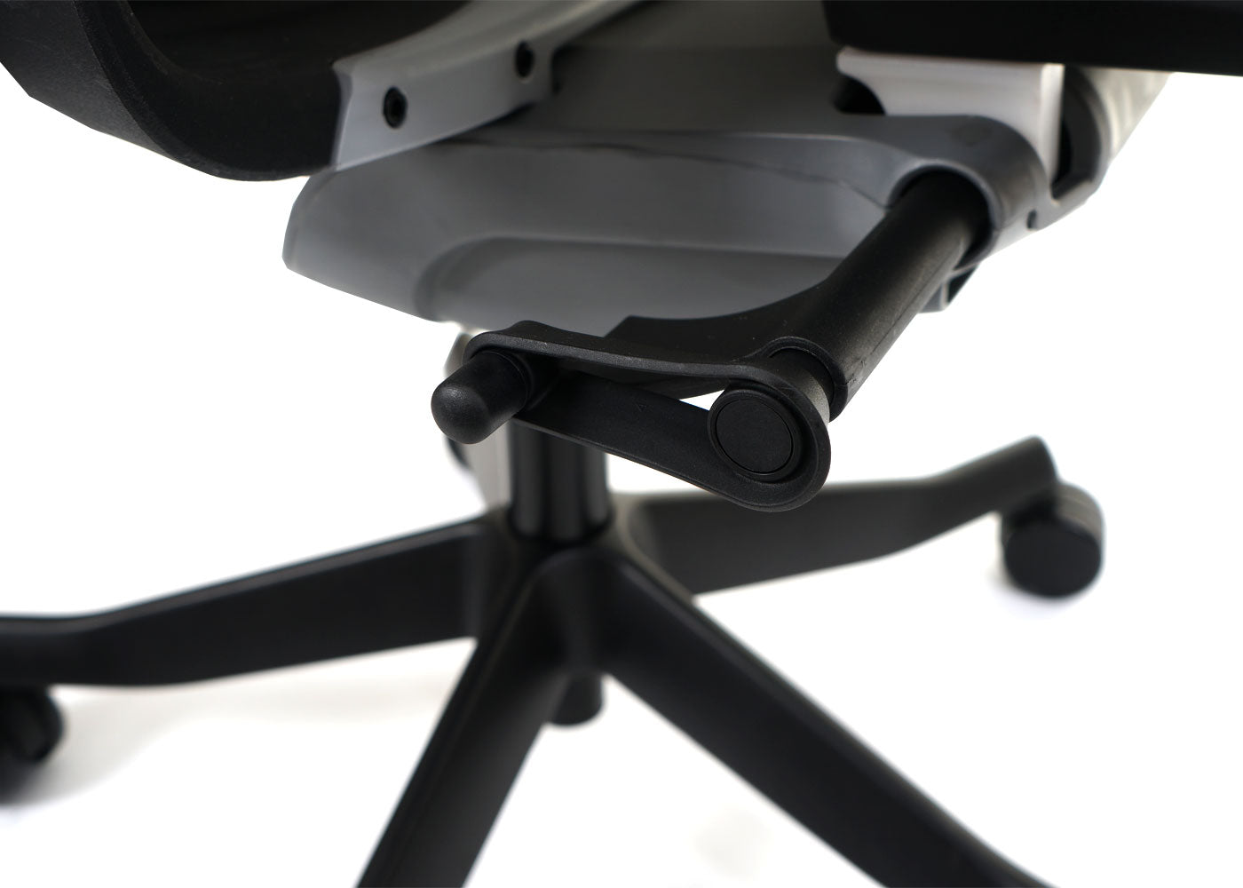 Cosmo Casa - Bureaustoel - Merryfair Wau 2 - Bekledingmesh - Ergonomisch - Zwartgrijs - Zwart Frame