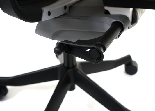 Cosmo Casa - Bureaustoel - Merryfair Wau 2 - Bekledingmesh - Ergonomisch - Zwartgrijs - Zwart Frame