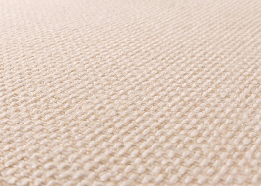 Cosmo Casa - Schommelstoel - Relax TV-Stoel - Massief Hout, Metaal & Stoftextiel 320gsm - Crème