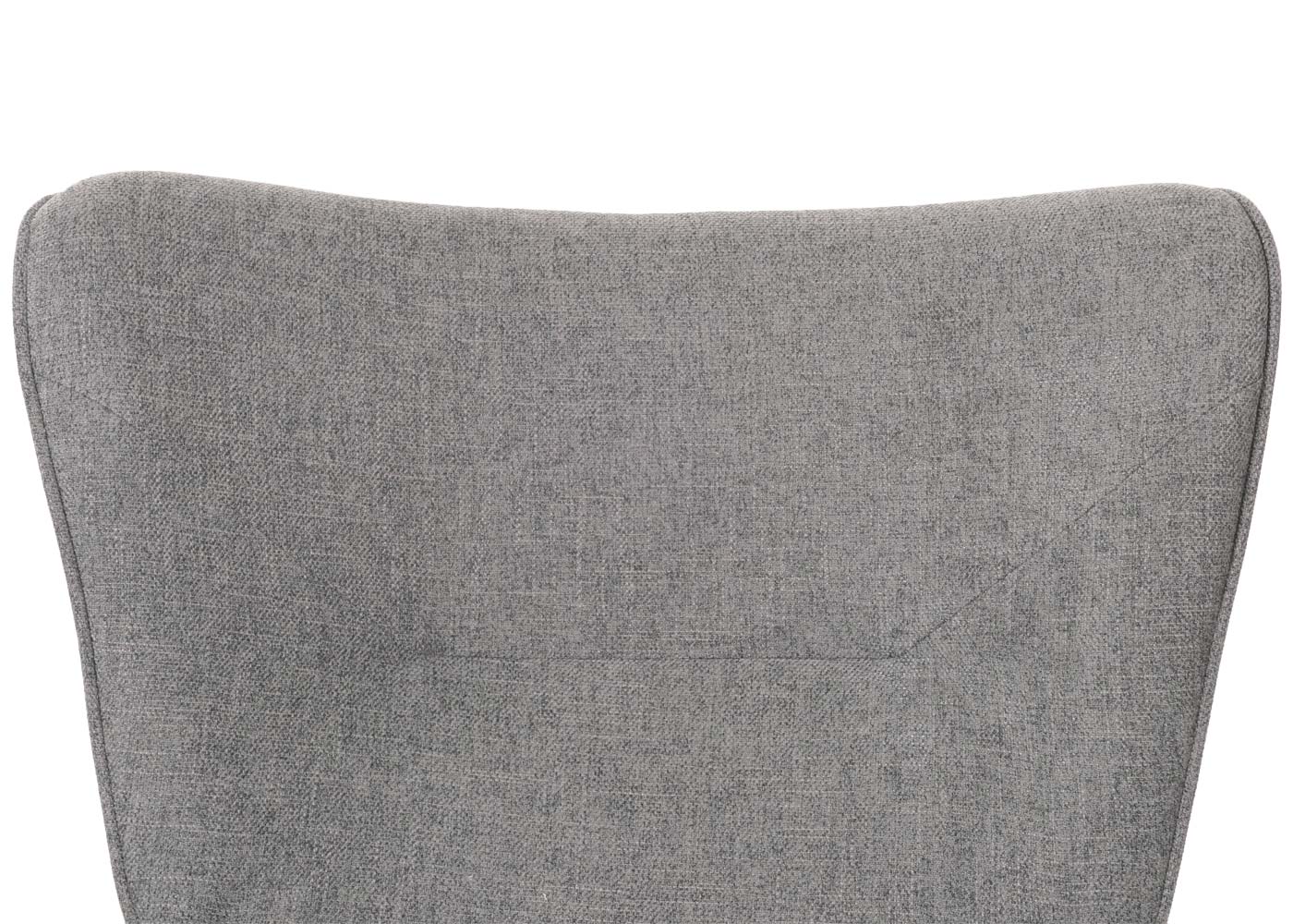 Cosmo Casa - Schommelstoel - Relax TV-Stoel - Massief Hout, Metaal & Stoftextiel 320gsm - Donkergrijs