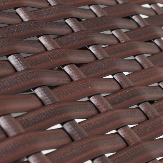 Cosmo Casa - Tuinbank - Polyrotan - Kussen - Bruin en Crème - 112 cm