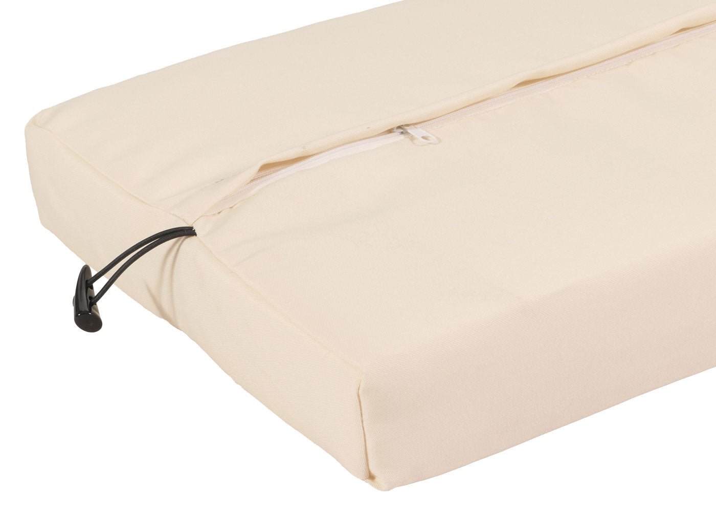 Cosmo Casa - Tuinbank - Polyrotan - Kussen - Bruin en Crème - 112 cm