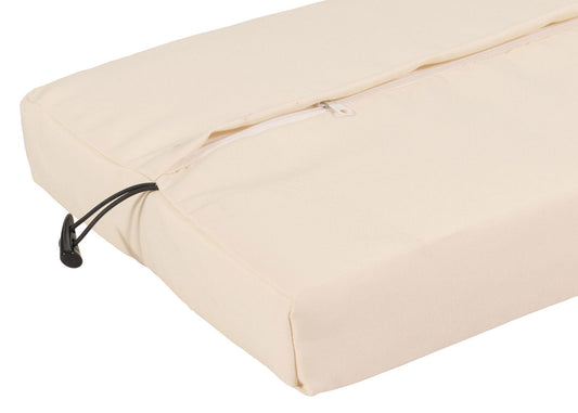 Cosmo Casa - Tuinbank - Polyrotan - Kussen - Bruin en Crème - 112 cm