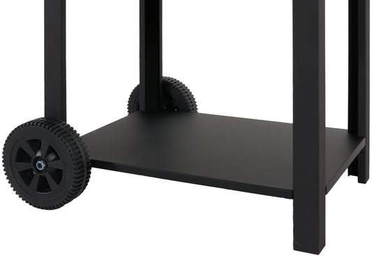 Cosmo Casa - Houtskoolgrill - Pizzaoven en Open Haard - Grillrooster en Pizzasteen - Zwart Staal - Hittebestendige Coating