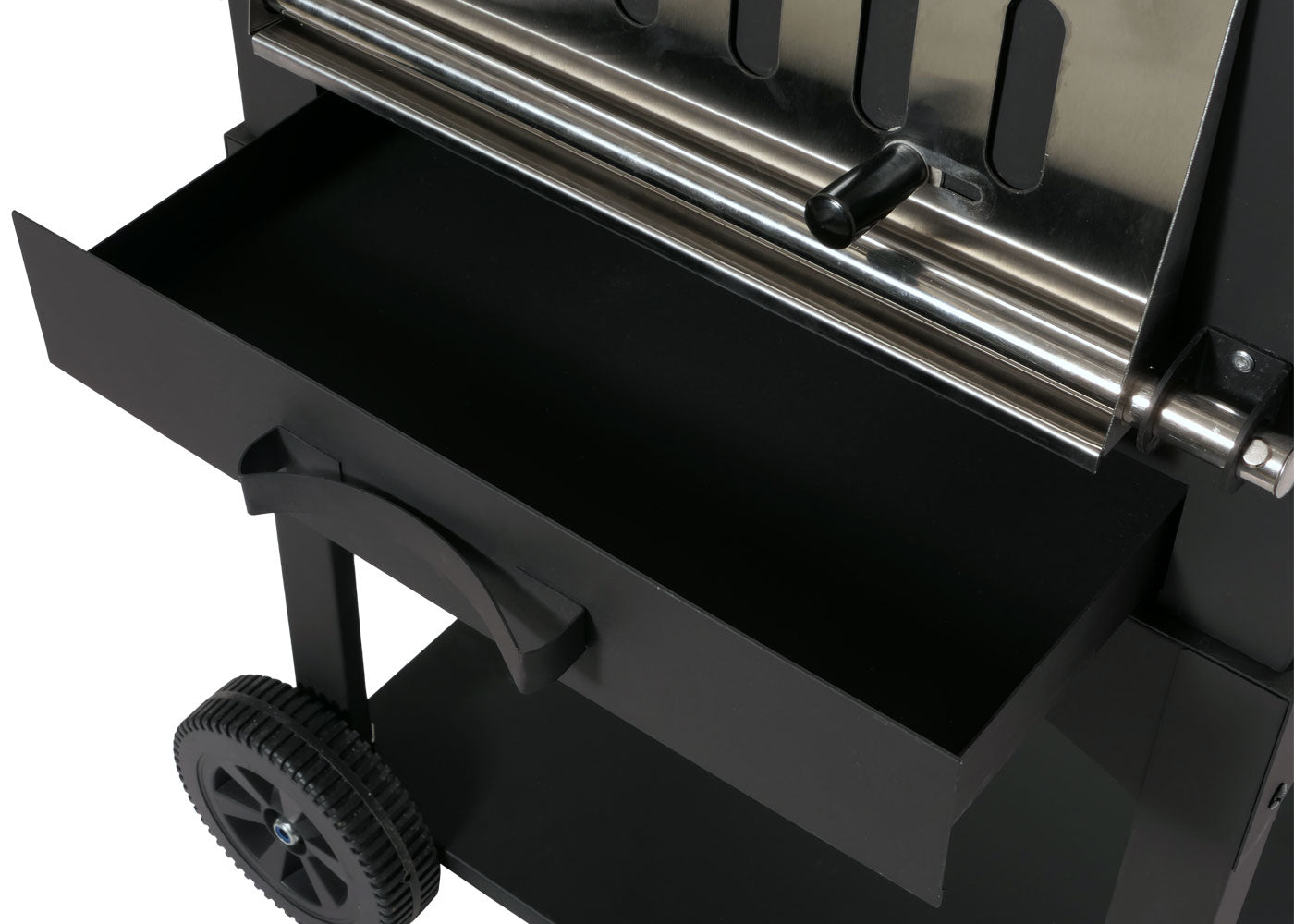 Cosmo Casa - Houtskoolgrill - Pizzaoven en Open Haard - Grillrooster en Pizzasteen - Zwart Staal - Hittebestendige Coating